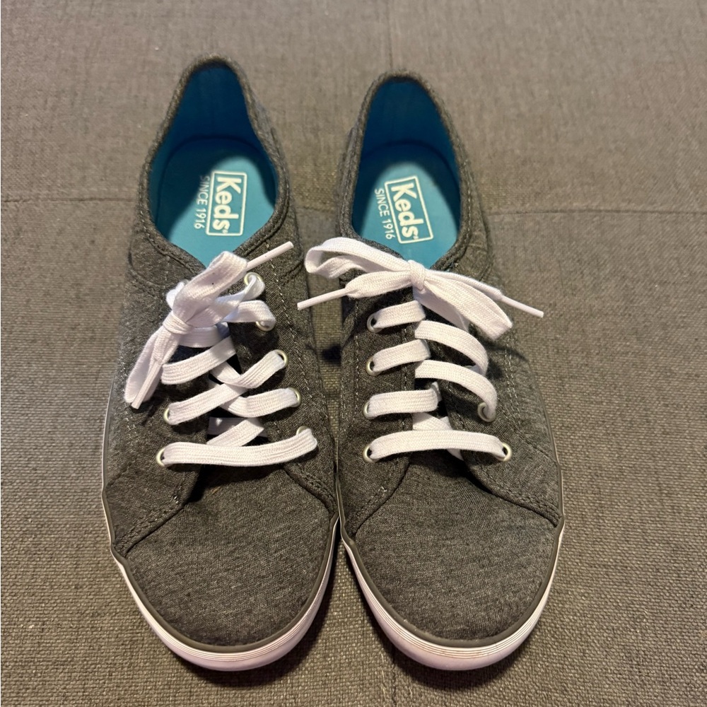 Keds Charcoal Sneakers with White Laces